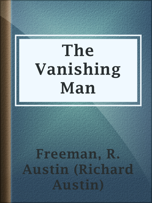 Cover image for The Vanishing Man